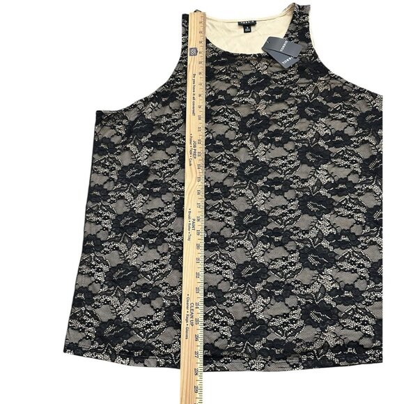 NWT Torrid Stretch Lace High Neck Tank Black Women’s Size 3XL Plus Size - Picture 7 of 8